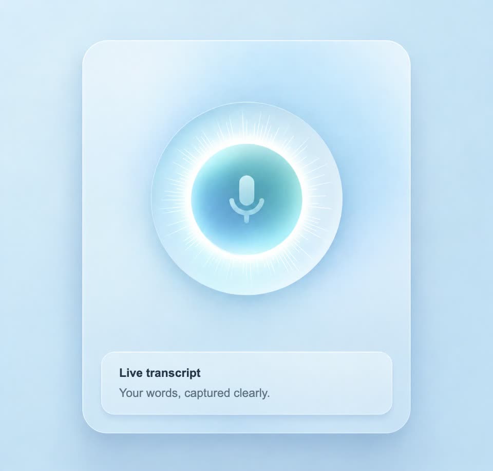 Live transcript