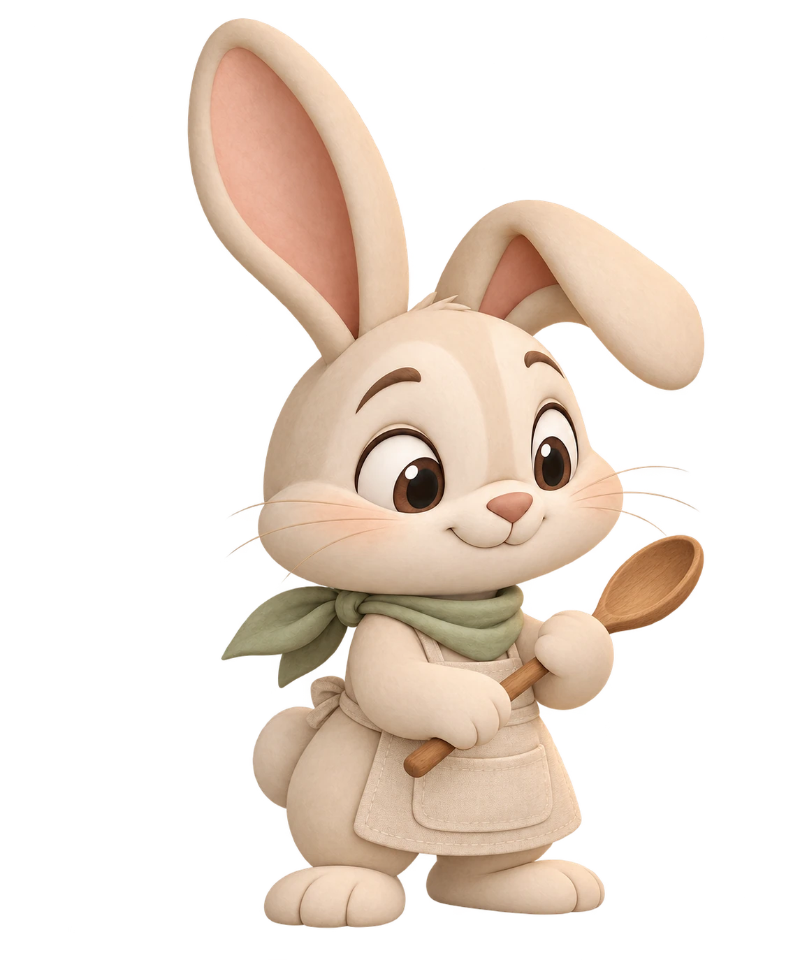 Bunny baking pose