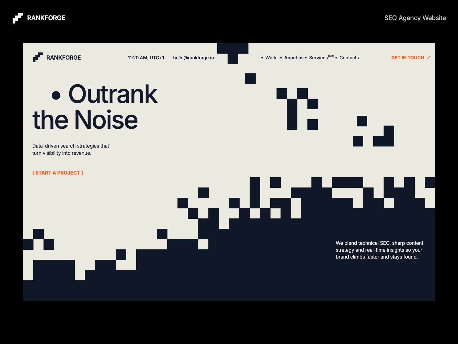 Rankforge. Pixel website