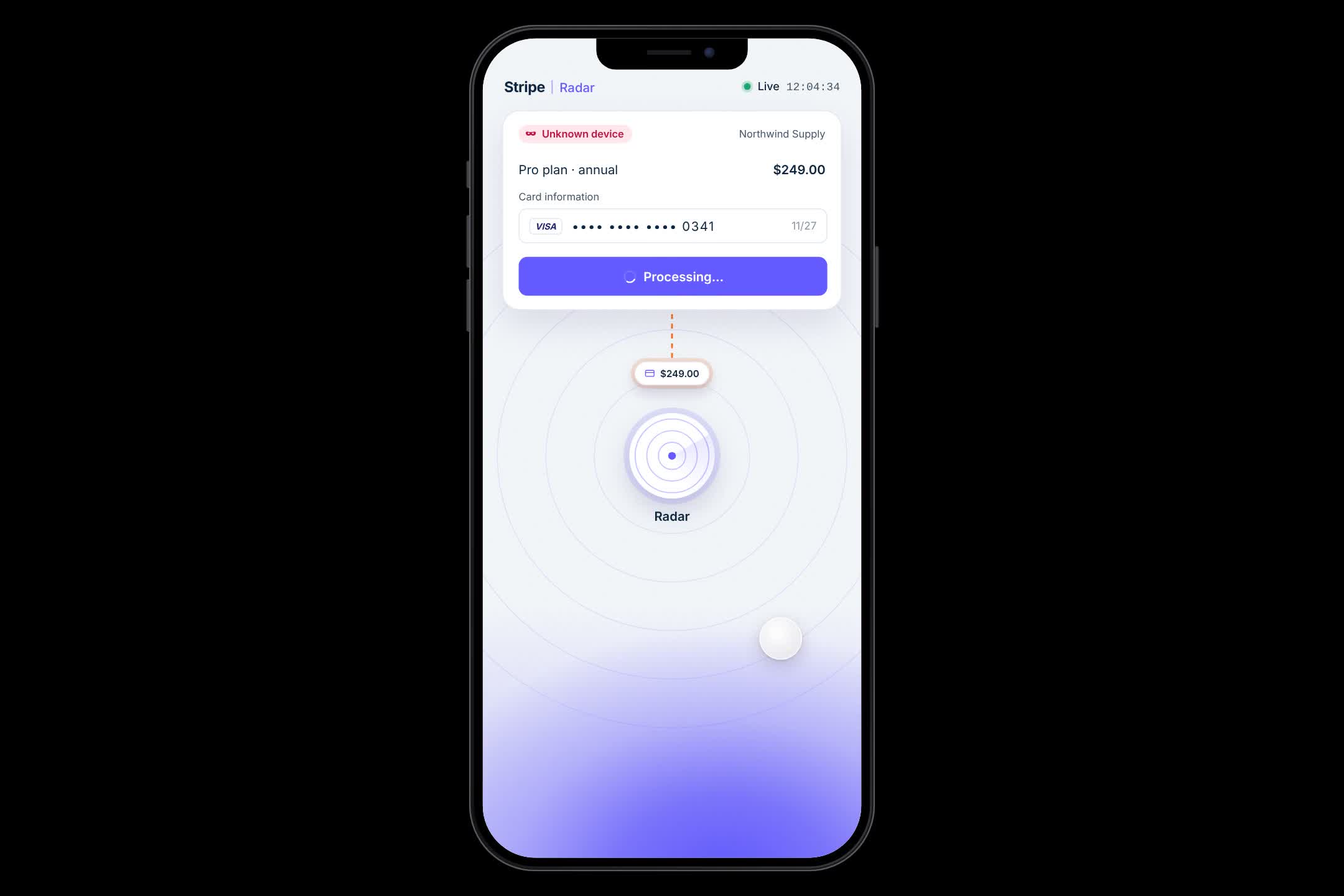 Stripe Radar. Journey
